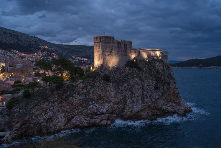 Lovrijenac at Night