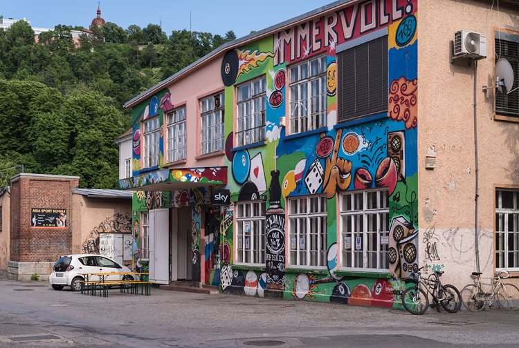 House with graffiti