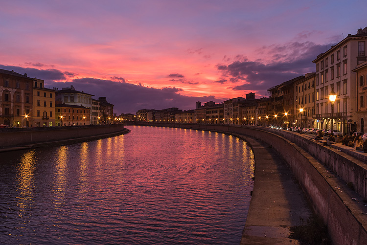 Pisa from Ponte di Mezzo