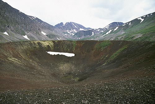 Crater of Kropotkin Volcano