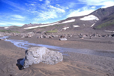 In the caldera