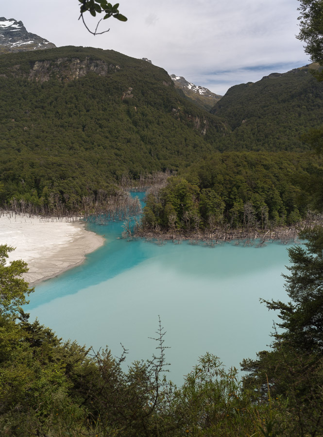 Lake caused by landslide