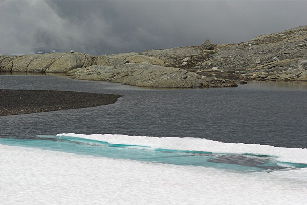 Lake with Snowfield