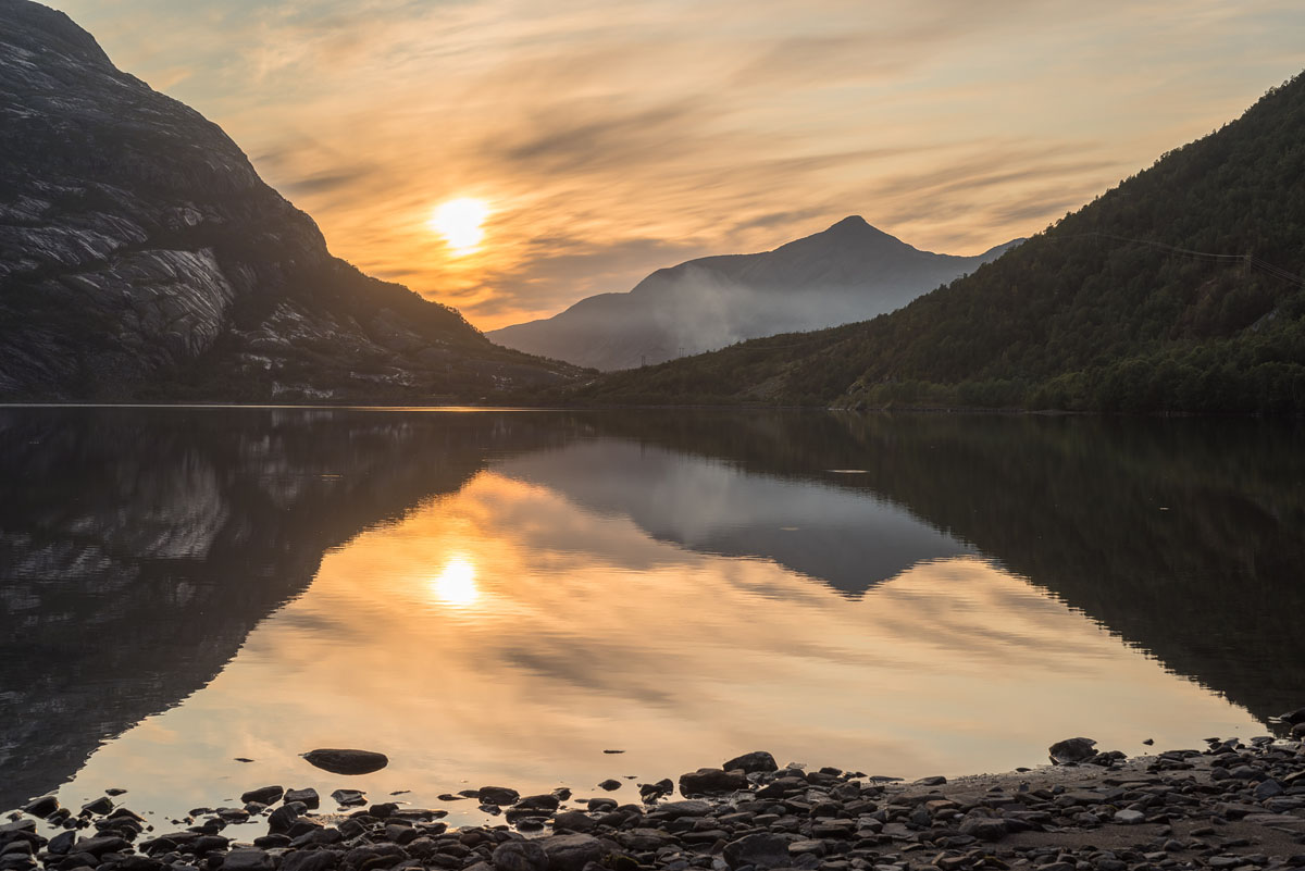 Sunset over Fykanvatnet