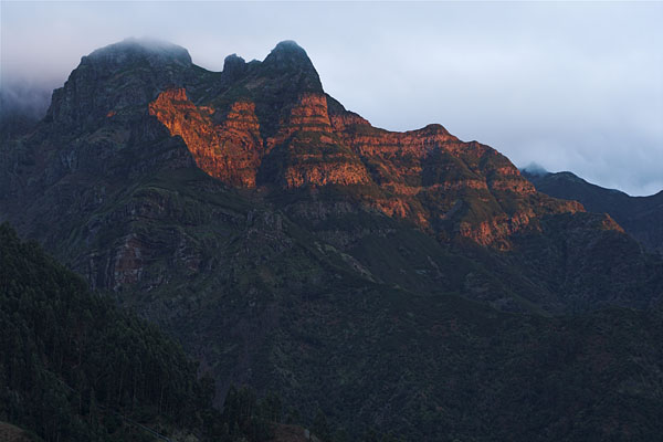 Mountains in the evening