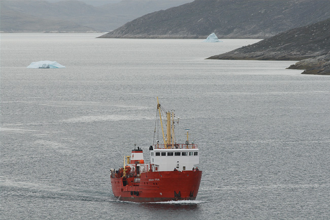Appoaching Cargo Ship